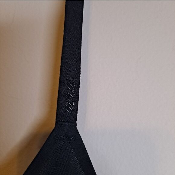 Aerie Smoothez Black Mesh Unlined Bralette Size XS - Picture 2 of 7